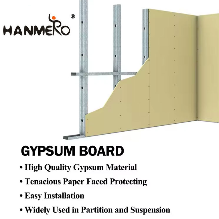Standard Size Fire Rated Gypsum Plaster Board Ceiling 12MM Thick
