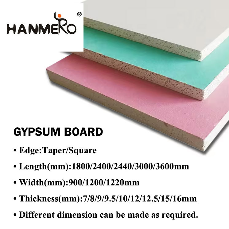Water Resistant Gypsum Board High Quality Gypsum Board