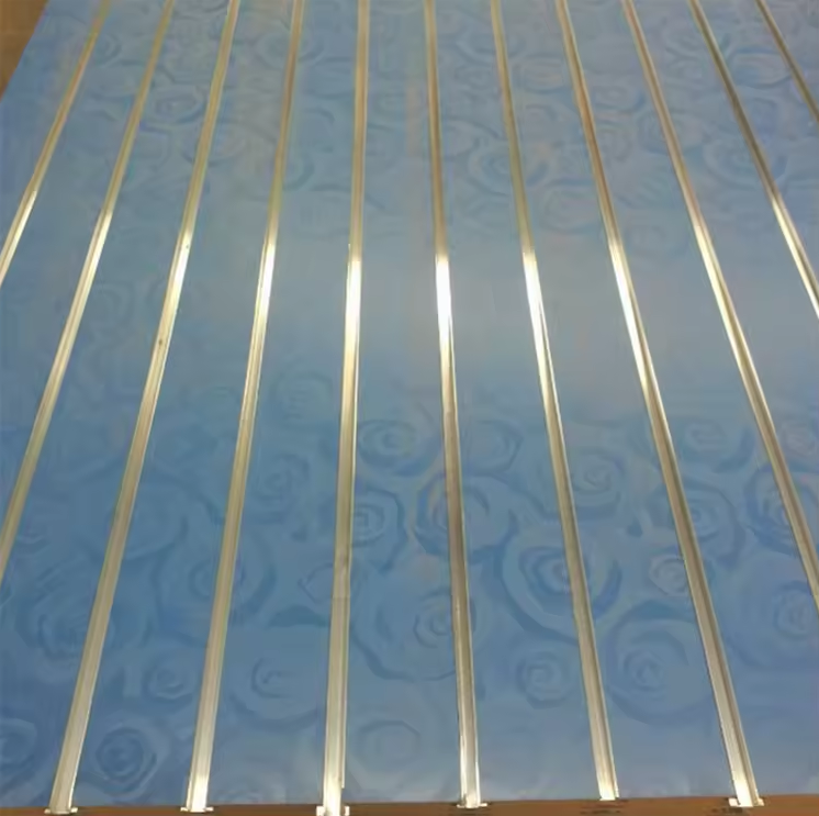 16mm 18mm Melamine Slatwall MDF Slotted Panel 1220*1220mm/1220*2440mm Grooved Aluminum Display Board