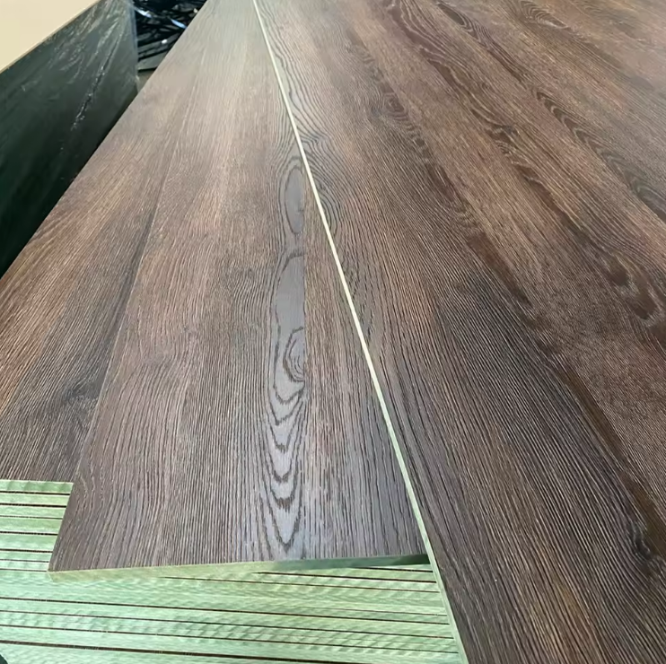 Woodgrain Melamine Color Waterproof Moisture Resistant HMR MDF Board for Cabinet Making