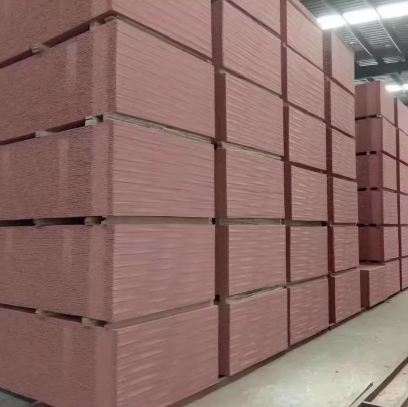 Fireproof MDF Board 1830*3660*18mm Plain MDF Wooden Grain Melamine FR Board