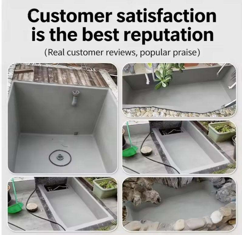 Kitchen Bathroom Tile Leak-proof Waterproof Coating Synthetic Material Strong Anti-seepage Scrub-resistant for Interior Exterior