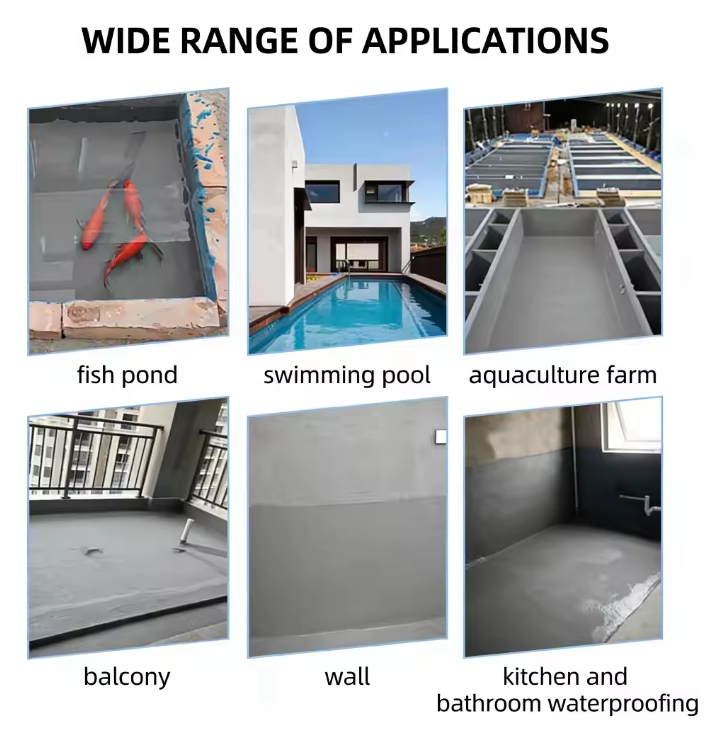 Kitchen Fish Pond Two-component Synthetic Material Waterproof Coating Swimming Pool Bathroom Shower Room Waterproof